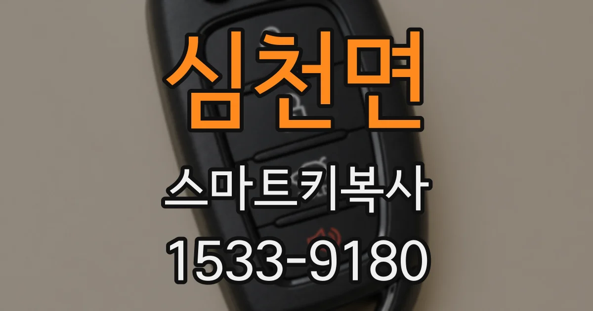 심천면 스마트키복사