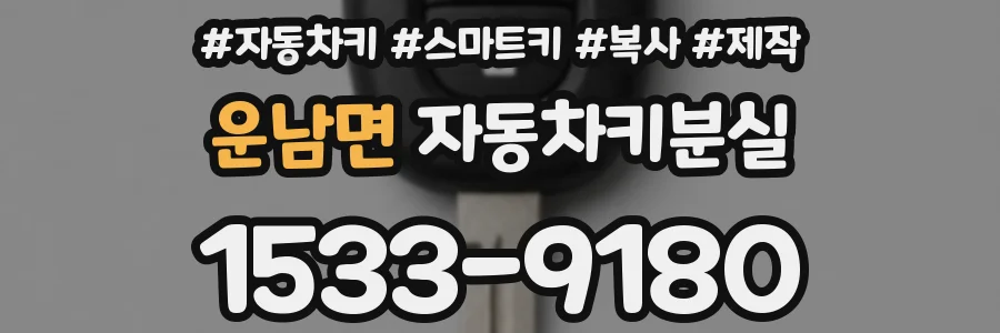 운남면 자동차키분실