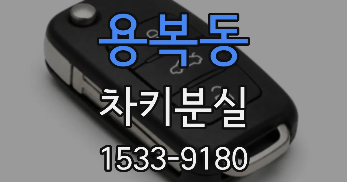 용복동 차키분실