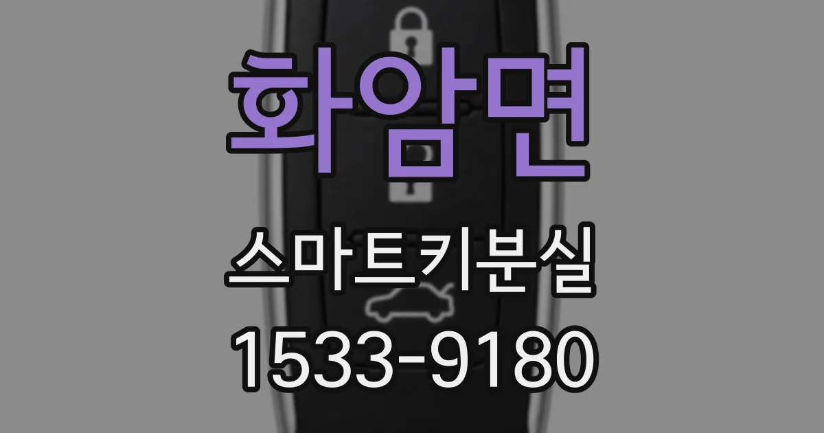 화암면 스마트키분실