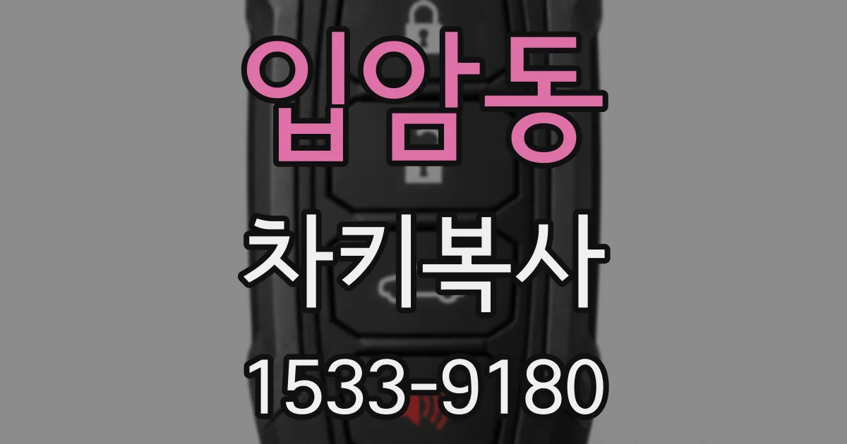 입암동 차키복사