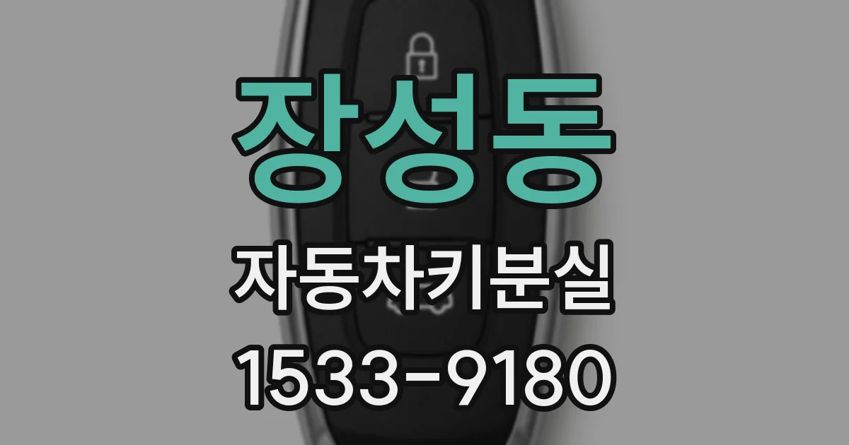 장성동 자동차키분실