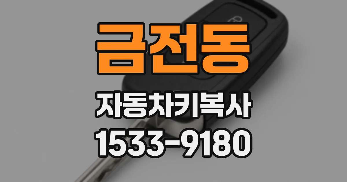 금전동 자동차키복사