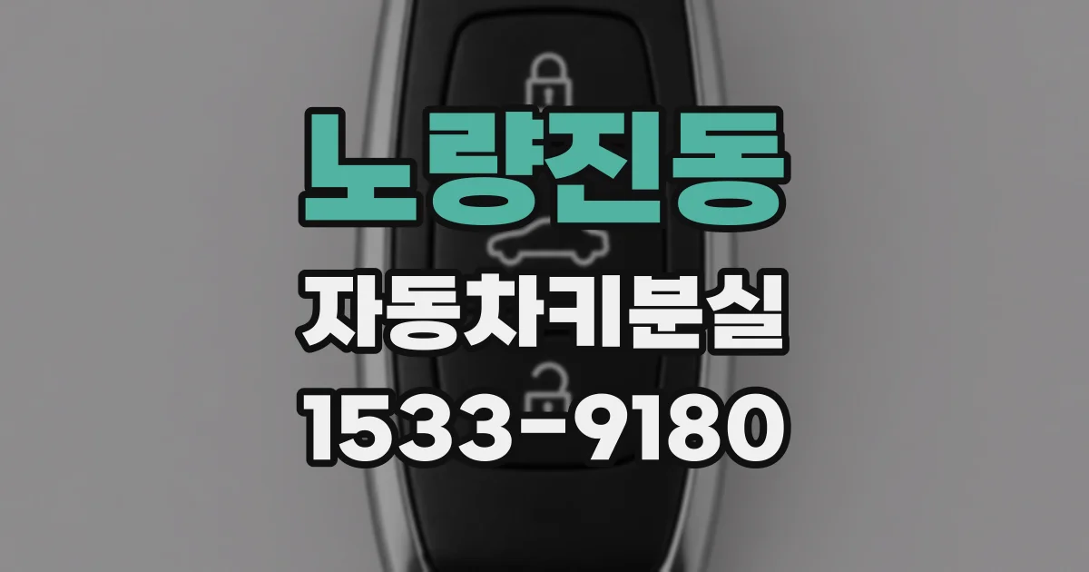 노량진동 자동차키분실