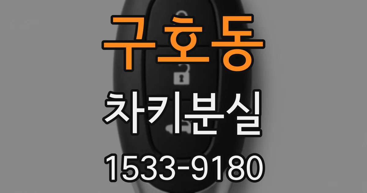 구호동 차키분실