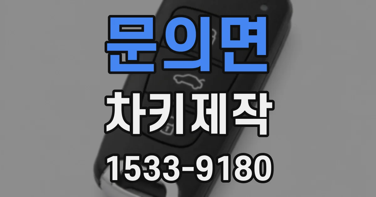 문의면 차키제작