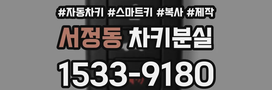 서정동 차키분실
