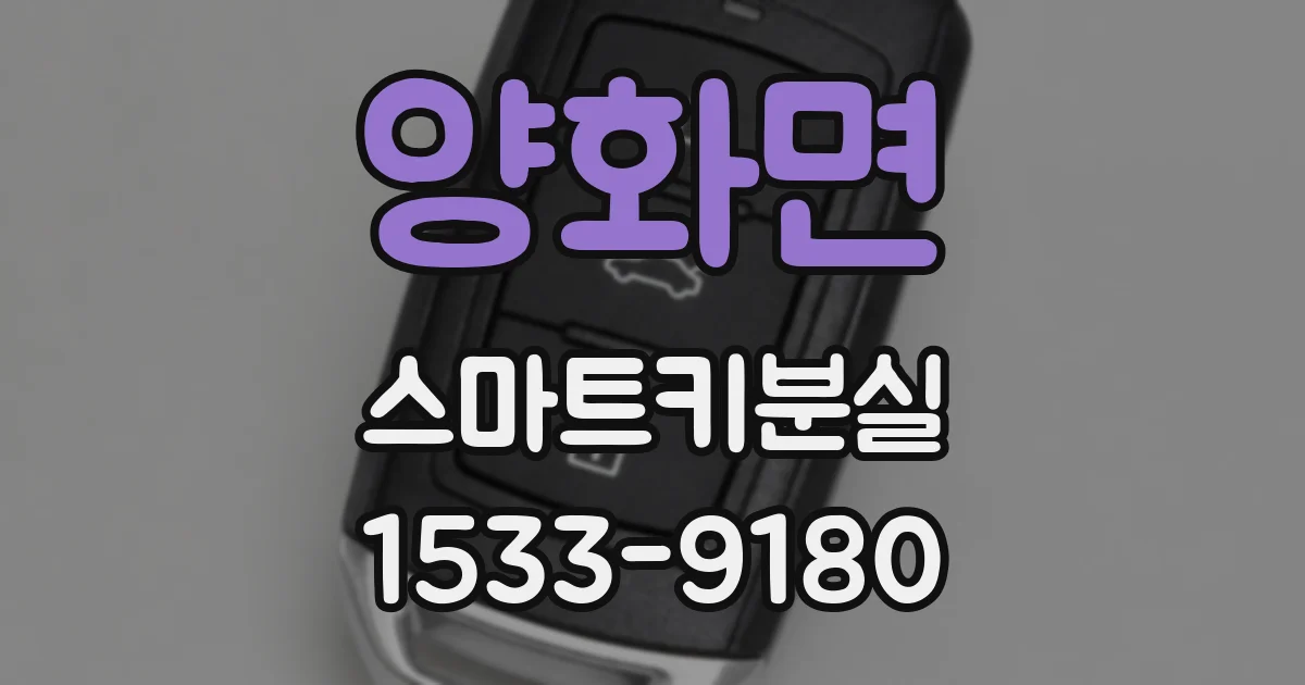 양화면 스마트키분실
