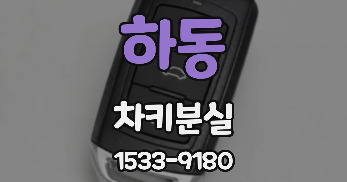 하동 차키분실