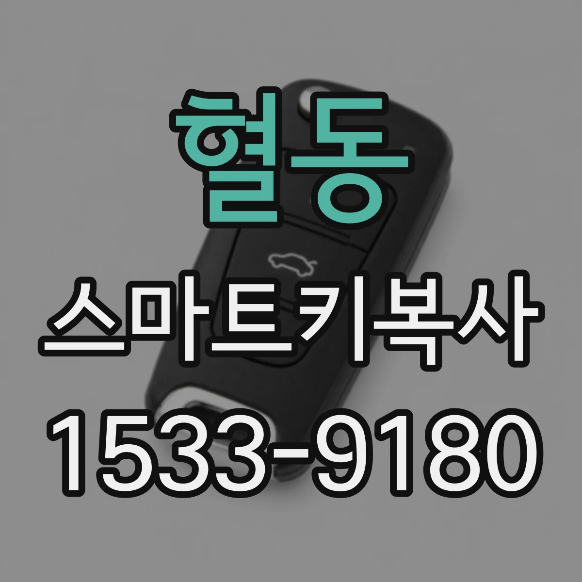 혈동 스마트키복사