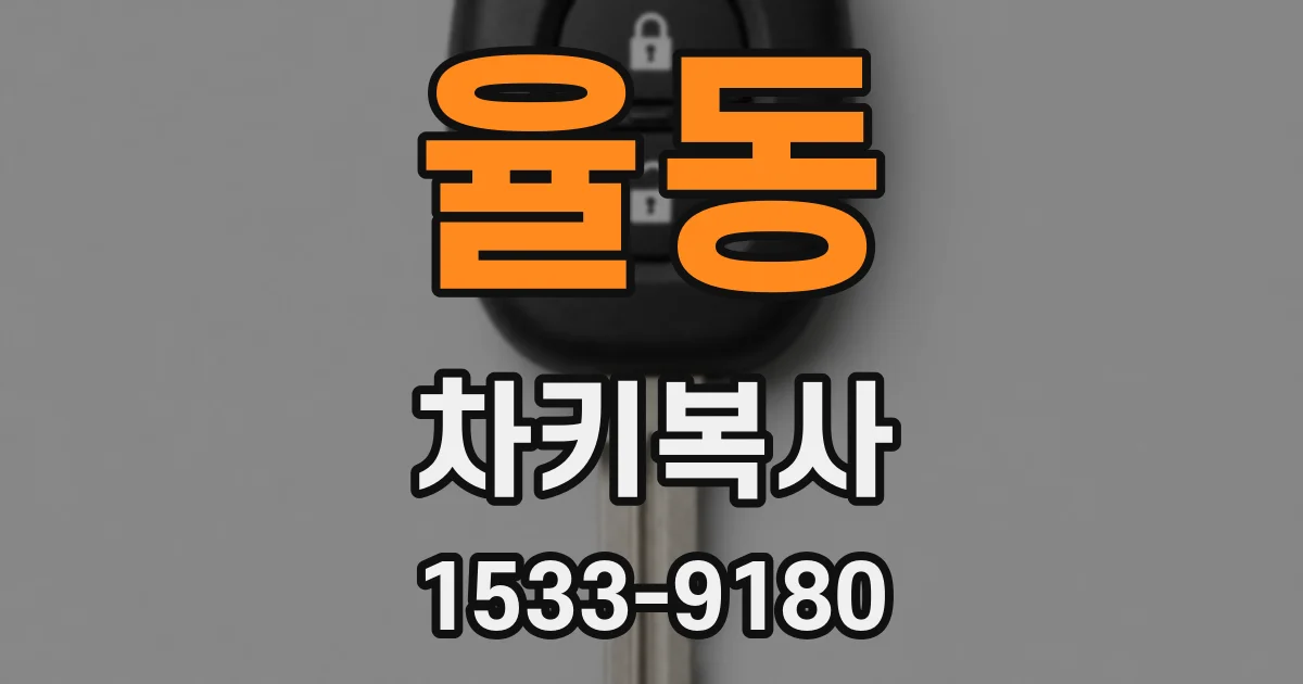 율동 차키복사