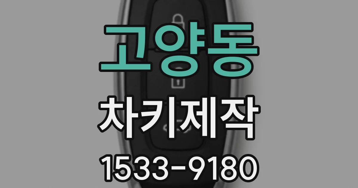 고양동 차키제작