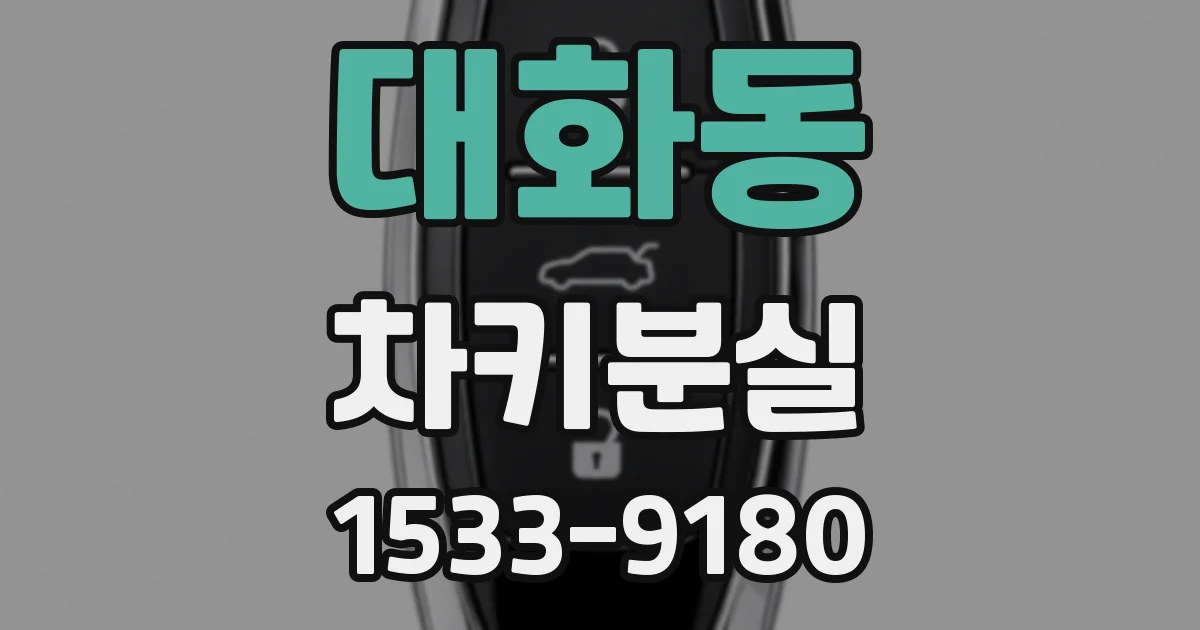 대화동 차키분실