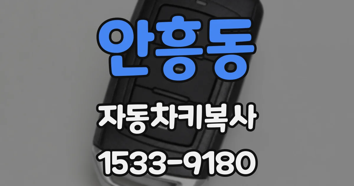 안흥동 자동차키복사