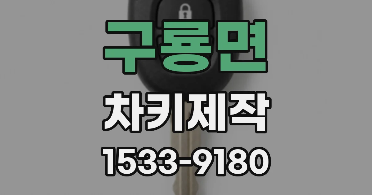 구룡면 차키제작