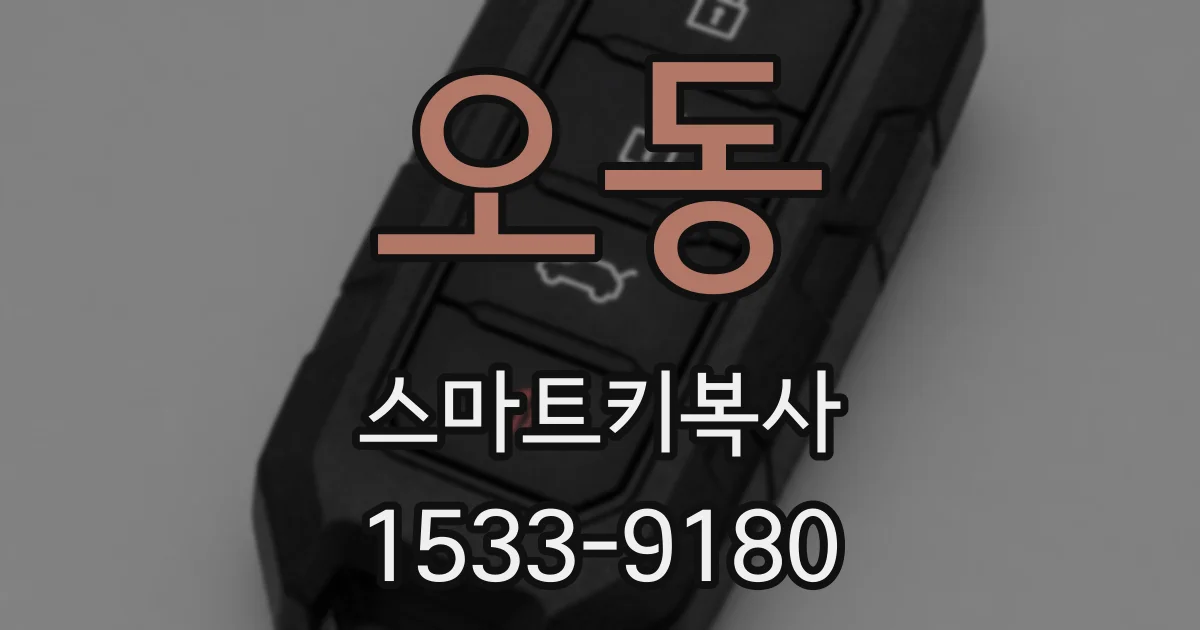 오동 스마트키복사