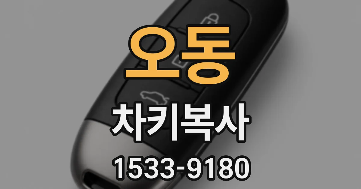 오동 차키복사