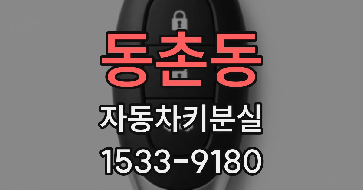 동촌동 자동차키분실