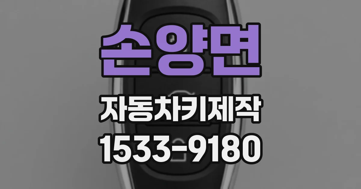 손양면 자동차키제작