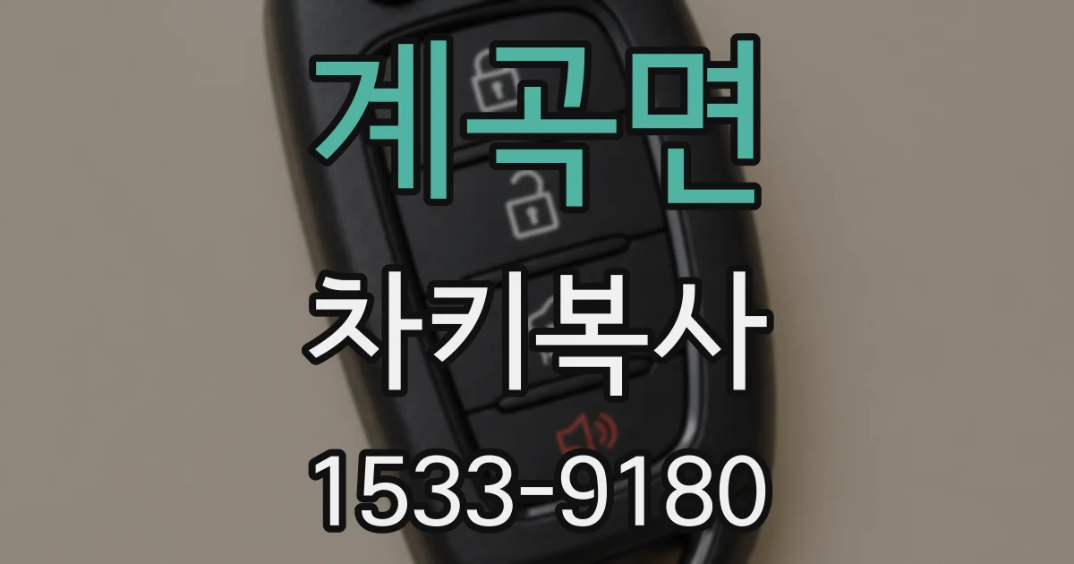 계곡면 차키복사