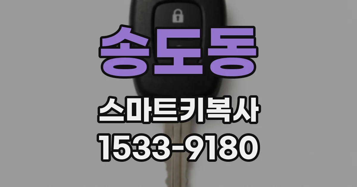 송도동 스마트키복사