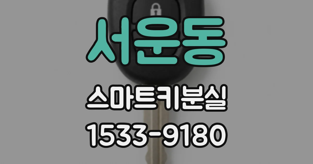 서운동 스마트키분실