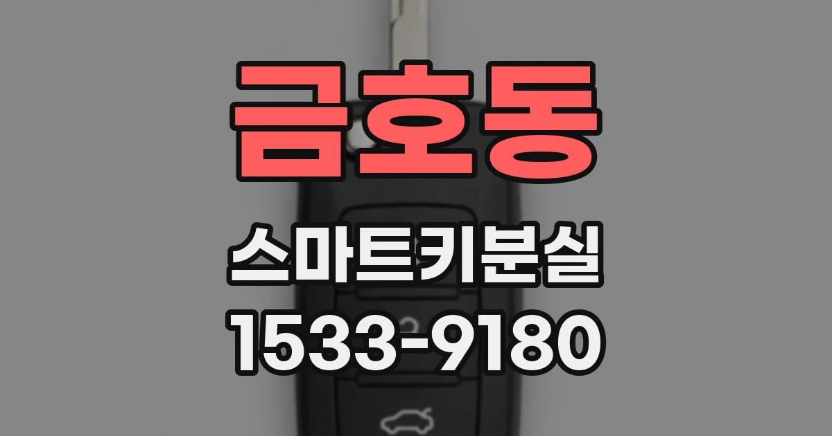 금호동 스마트키분실