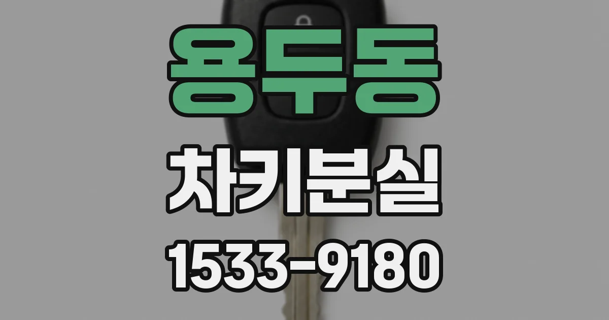 용두동 차키분실