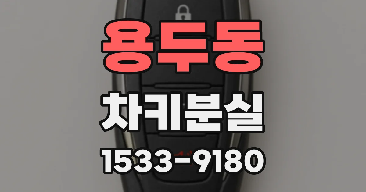 용두동 차키분실