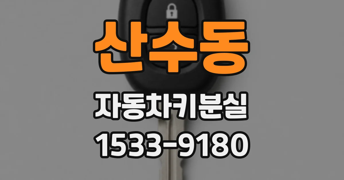 산수동 자동차키분실