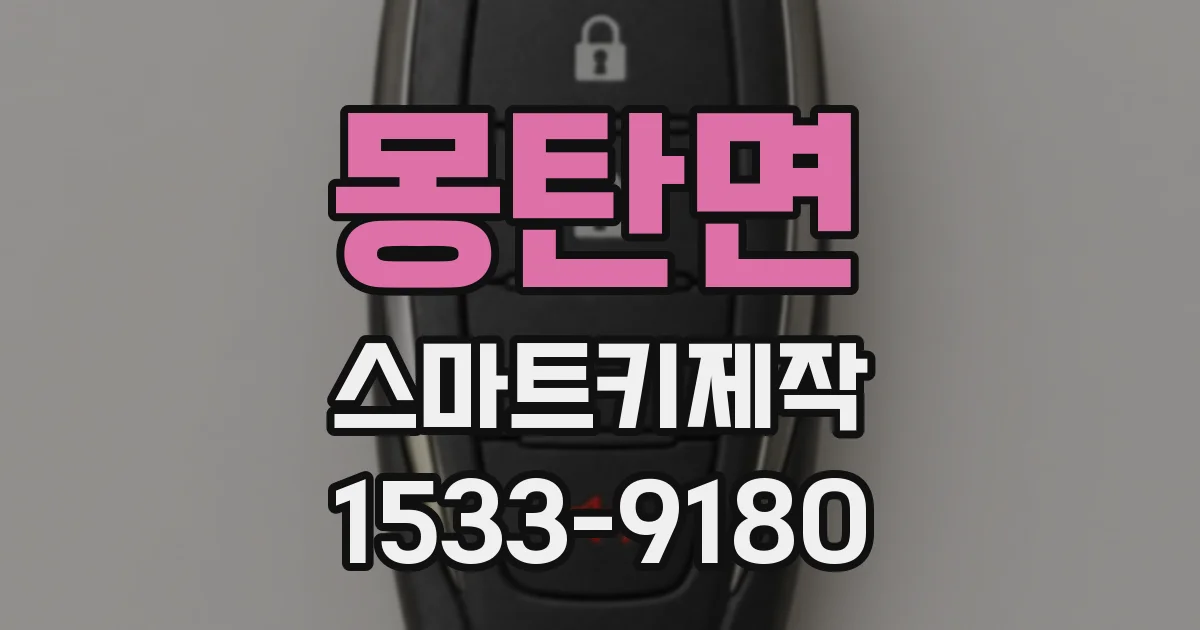 몽탄면 스마트키제작