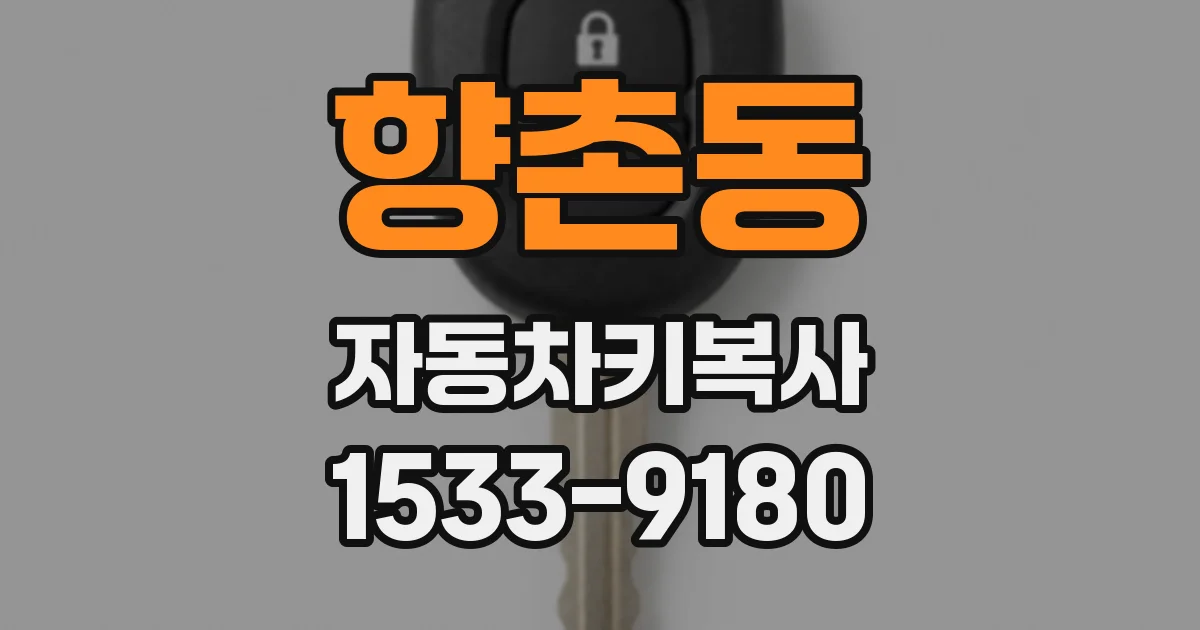 향촌동 자동차키복사