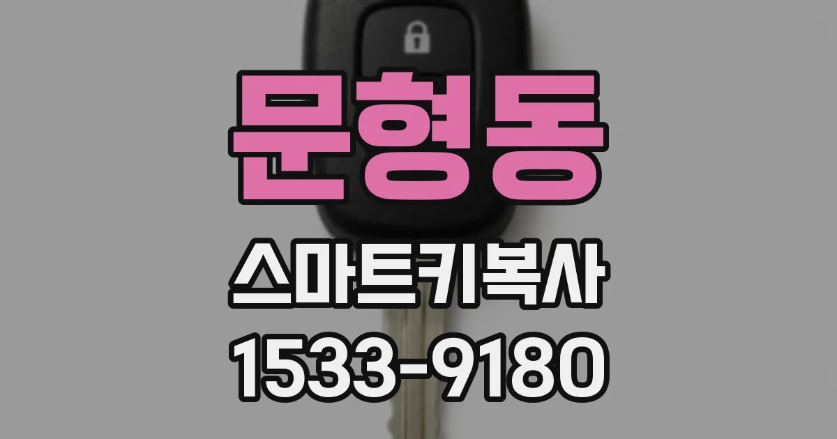 문형동 스마트키복사
