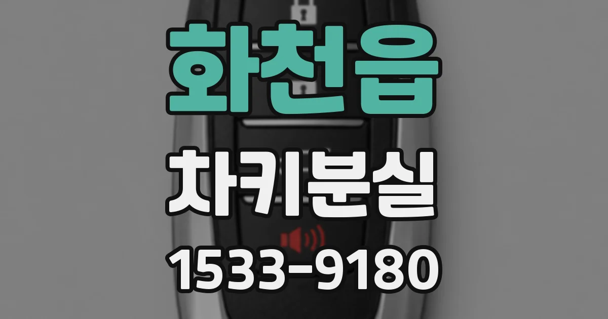 화천읍 차키분실