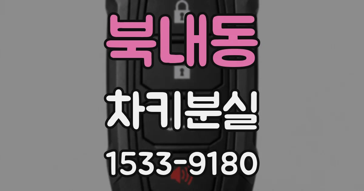 북내동 차키분실