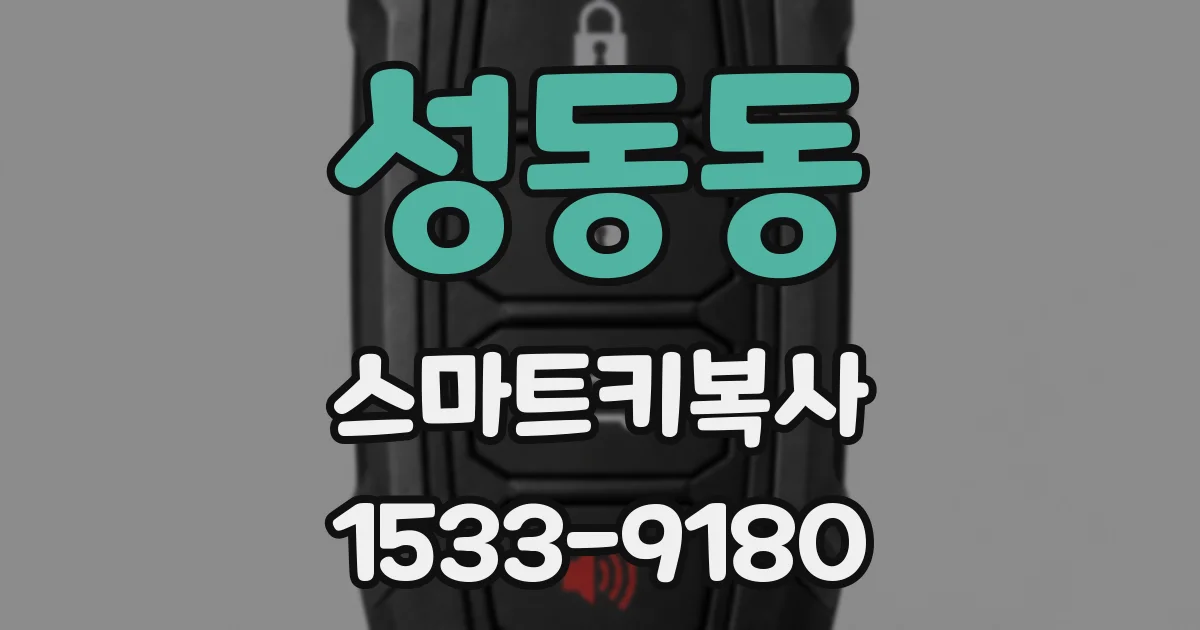 성동동 스마트키복사