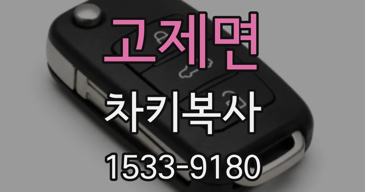 고제면 차키복사