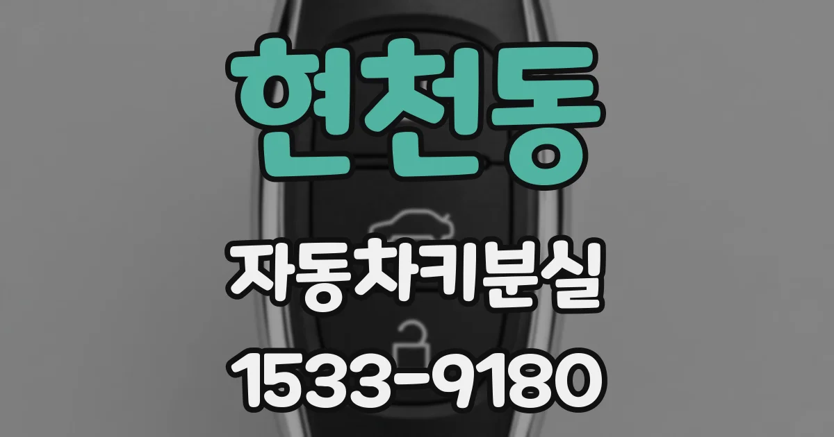 현천동 자동차키분실