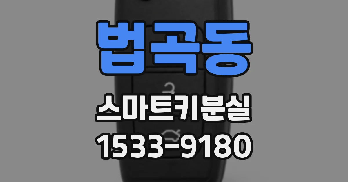법곡동 스마트키분실
