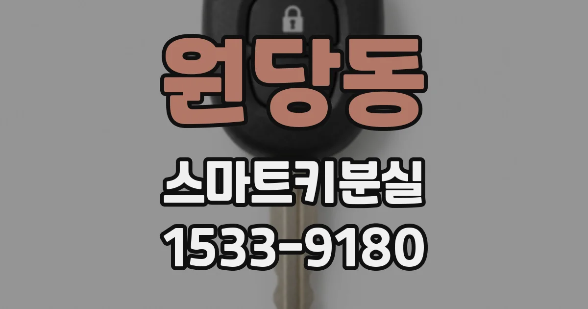 원당동 스마트키분실