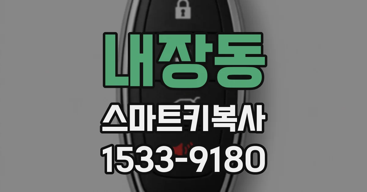 내장동 스마트키복사