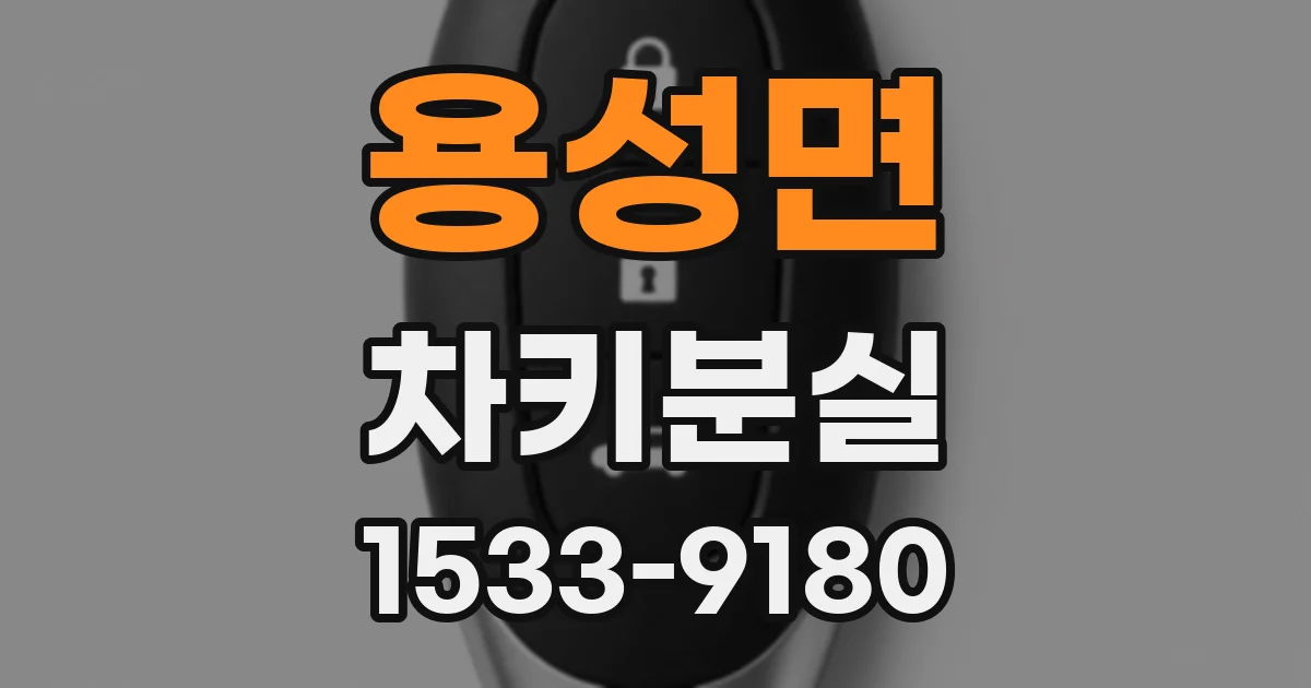 용성면 차키분실