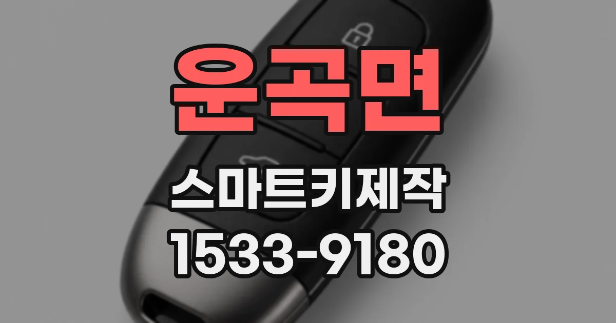 운곡면 스마트키제작