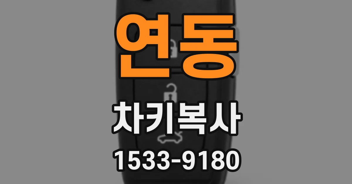 연동 차키복사