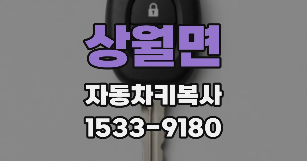 상월면 자동차키복사