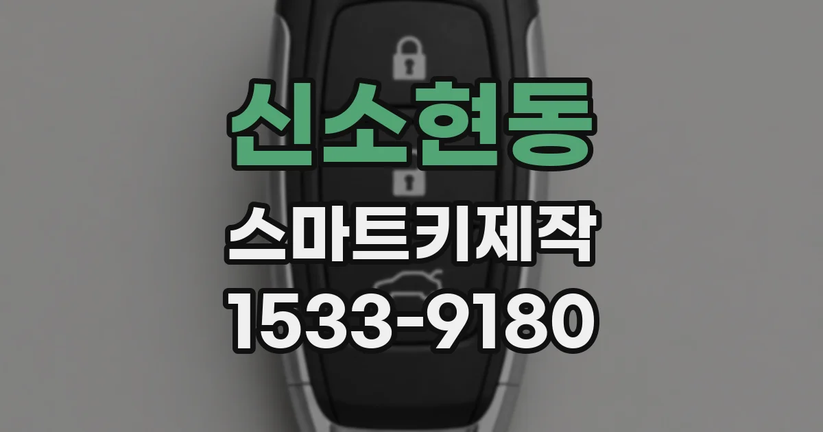 신소현동 스마트키제작