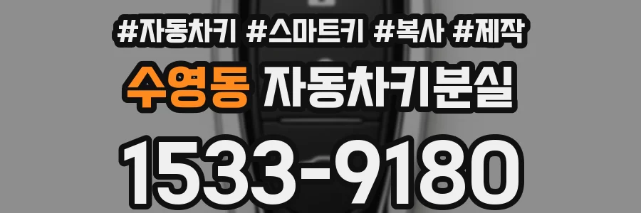 수영동 자동차키분실