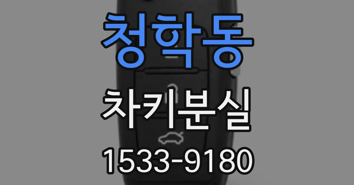 청학동 차키분실