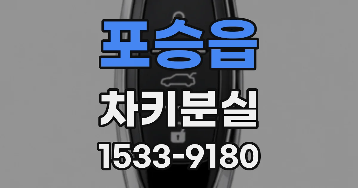 포승읍 차키분실