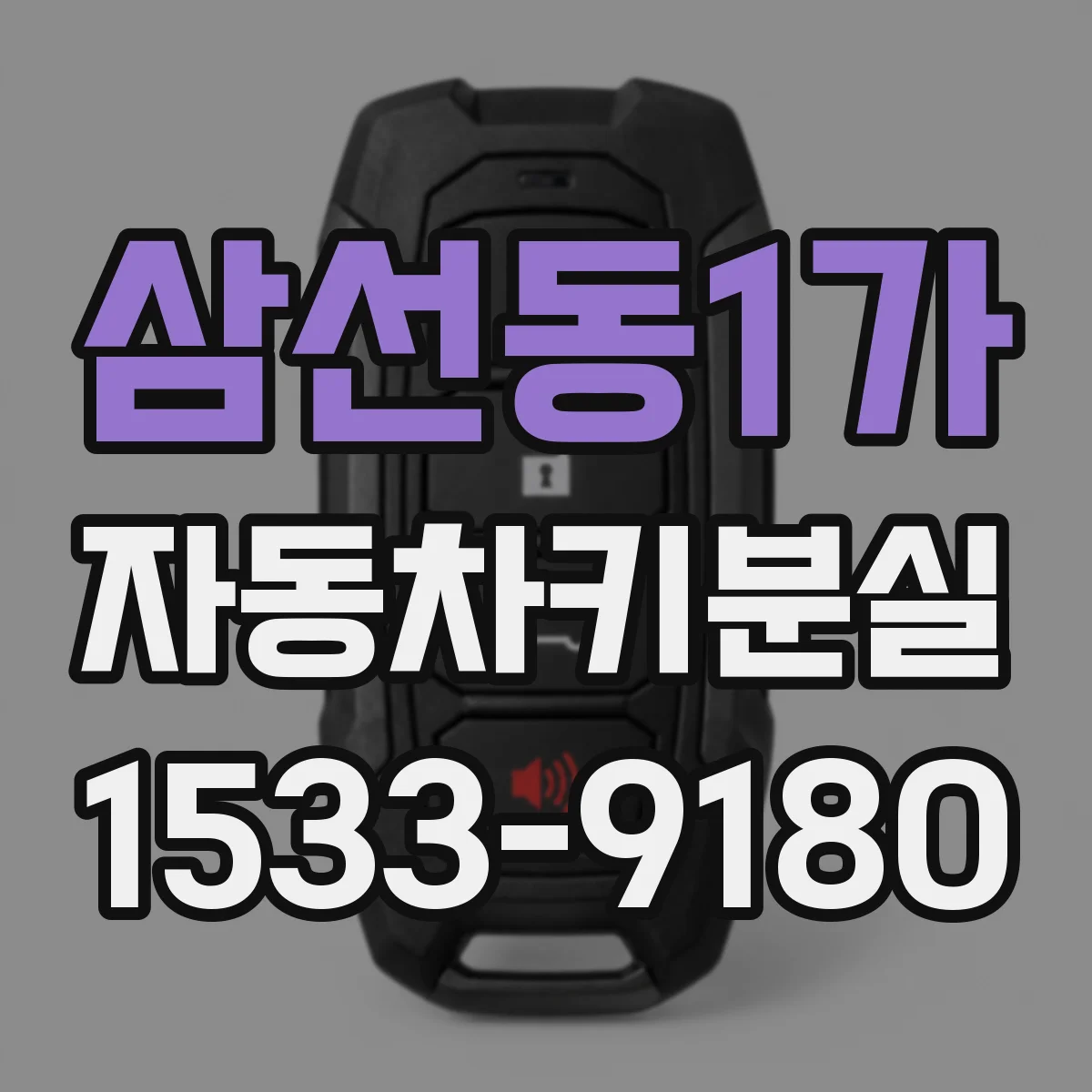삼선동1가 자동차키분실